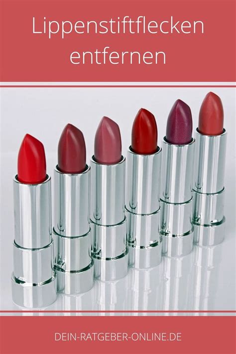 Lippenstiftflecken entfernen für Dummies (Einfache Methode).